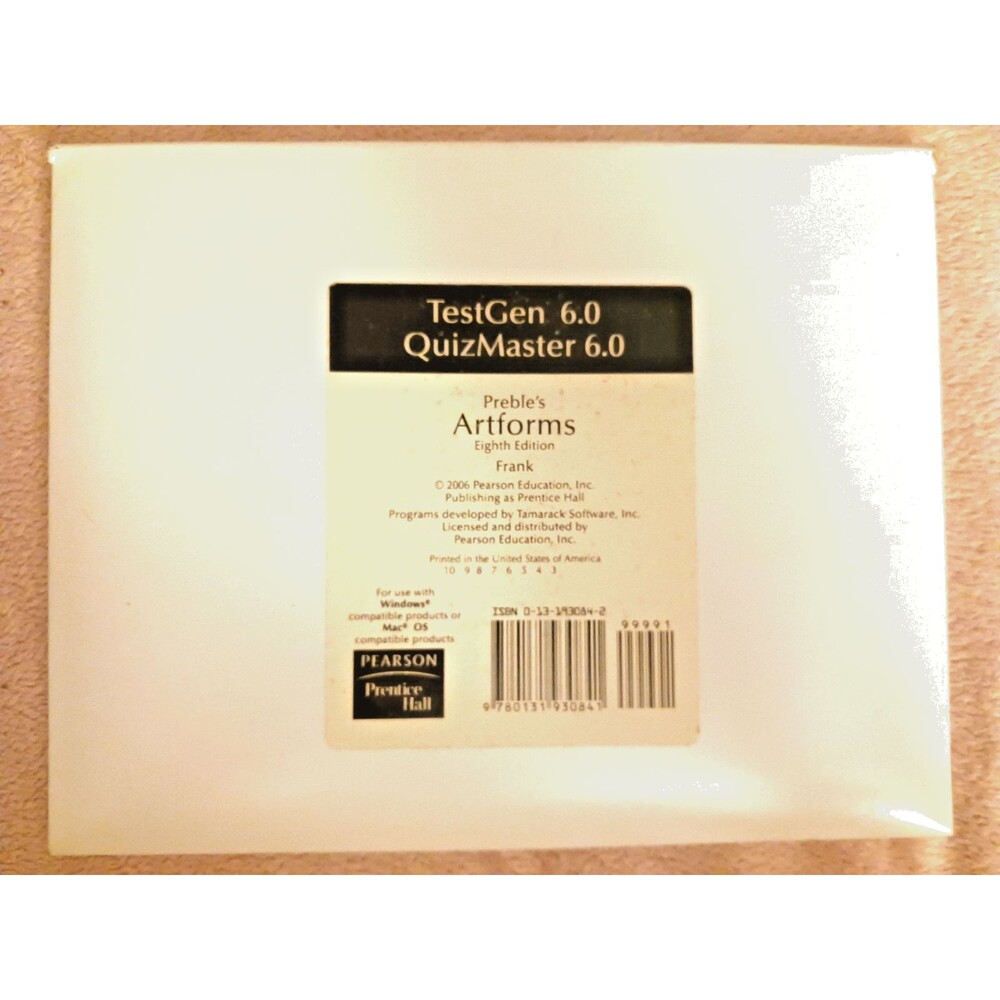 Lot 5  TestGen 5.5 QuizMaster Art Test Materials